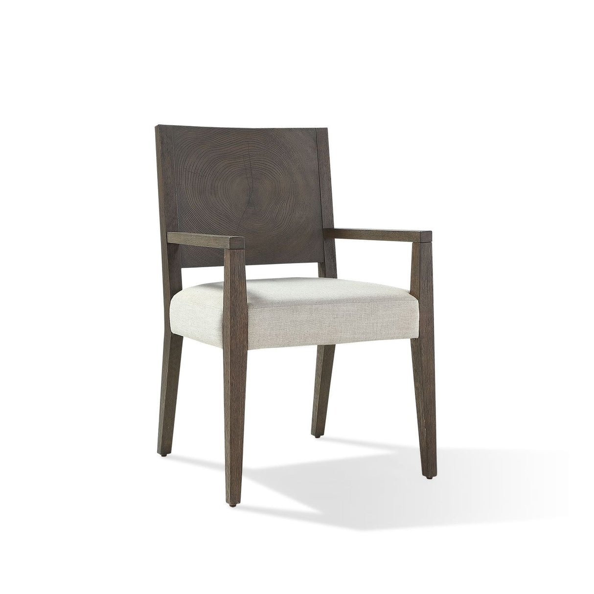 Oakland Wood Arm Chair in Brunette (Set of 2) by Modus Furniture at Eve Furniture
