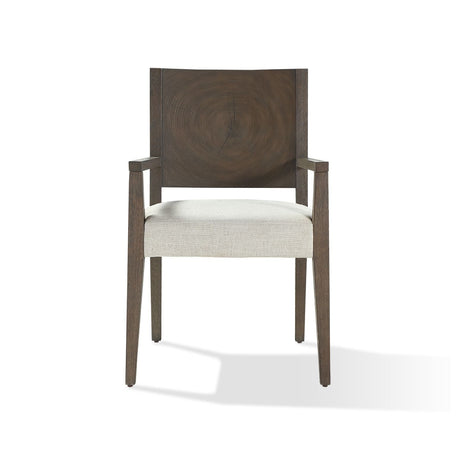 Oakland Wood Arm Chair in Brunette (Set of 2) by Modus Furniture at Eve Furniture