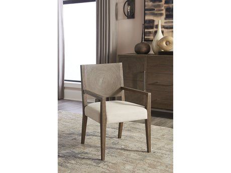 Oakland Wood Arm Chair in Brunette (Set of 2) by Modus Furniture at Eve Furniture