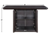Oakley Charcoal Brown Counter Height Dining Set by Steve Silver at Eve Furniture