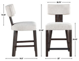 Oakley Charcoal Brown Counter Height Dining Set by Steve Silver at Eve Furniture