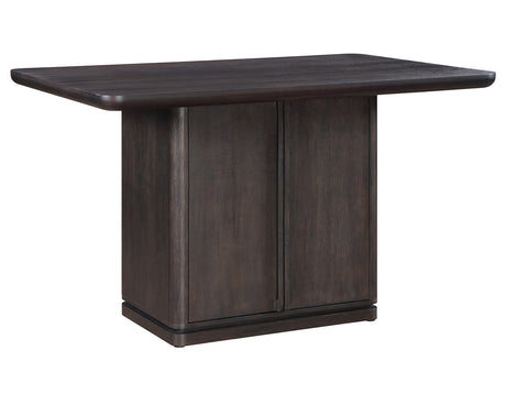Oakley Charcoal Brown Counter Height Dining Set by Steve Silver at Eve Furniture