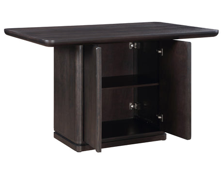 Oakley Charcoal Brown Counter Height Dining Set by Steve Silver at Eve Furniture