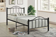 Oakly Black Metal Twin Platform Bed by Happy Homes at Eve Furniture
