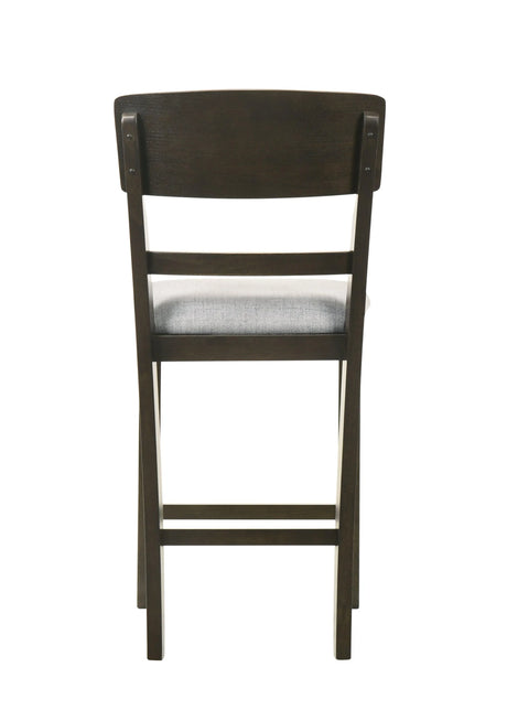 Oakly Brown Counter Height Chair, Set of 2 by Crown Mark at Eve Furniture
