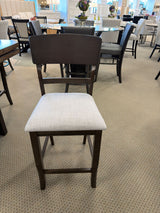 Oakly Brown Counter Height Chair, Set of 2 by Crown Mark at Eve Furniture