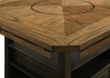 Oakly Brown Round and Square Counter Height Dining Set by Crown Mark at Eve Furniture