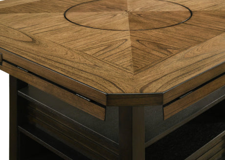 Oakly Brown Round and Square Counter Height Dining Set by Crown Mark at Eve Furniture