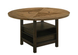 Oakly Brown Round and Square Counter Height Dining Set by Crown Mark at Eve Furniture