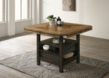 Oakly Brown Round and Square Counter Height Dining Set by Crown Mark at Eve Furniture