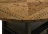 Oakly Brown Round and Square Counter Height Dining Set by Crown Mark at Eve Furniture