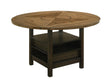 Oakly Brown Round and Square Counter Height Table by Crown Mark at Eve Furniture