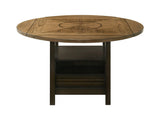 Oakly Brown Round and Square Counter Height Table by Crown Mark at Eve Furniture