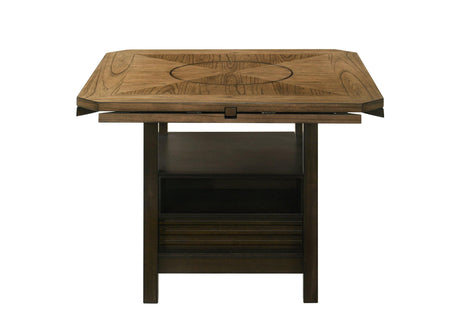 Oakly Brown Round and Square Counter Height Table by Crown Mark at Eve Furniture