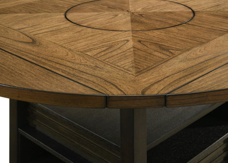 Oakly Brown Round and Square Counter Height Table by Crown Mark at Eve Furniture