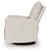 Oaklynn-Manor Canvas Swivel Glider Recliner by Ashley at Eve Furniture