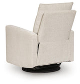Oaklynn-Manor Canvas Swivel Glider Recliner by Ashley at Eve Furniture