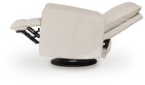 Oaklynn-Manor Canvas Swivel Glider Recliner by Ashley at Eve Furniture