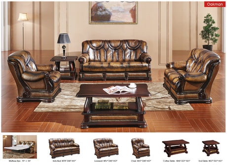 Oakman Sofa and Loveseat by ESF Furniture at Eve Furniture