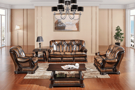 Oakman Sofa and Loveseat by ESF Furniture at Eve Furniture