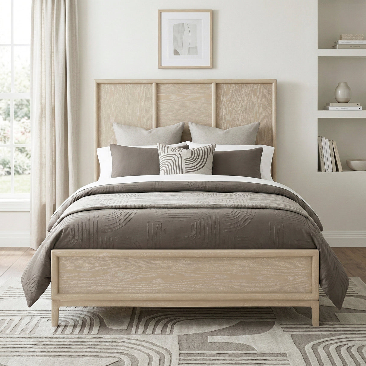 Oakmont Light Brown California King Bed by Homelegance at Eve Furniture