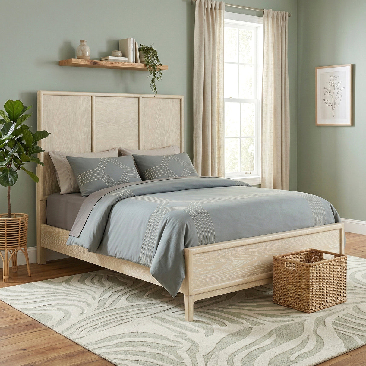 Oakmont Light Brown California King Bed by Homelegance at Eve Furniture