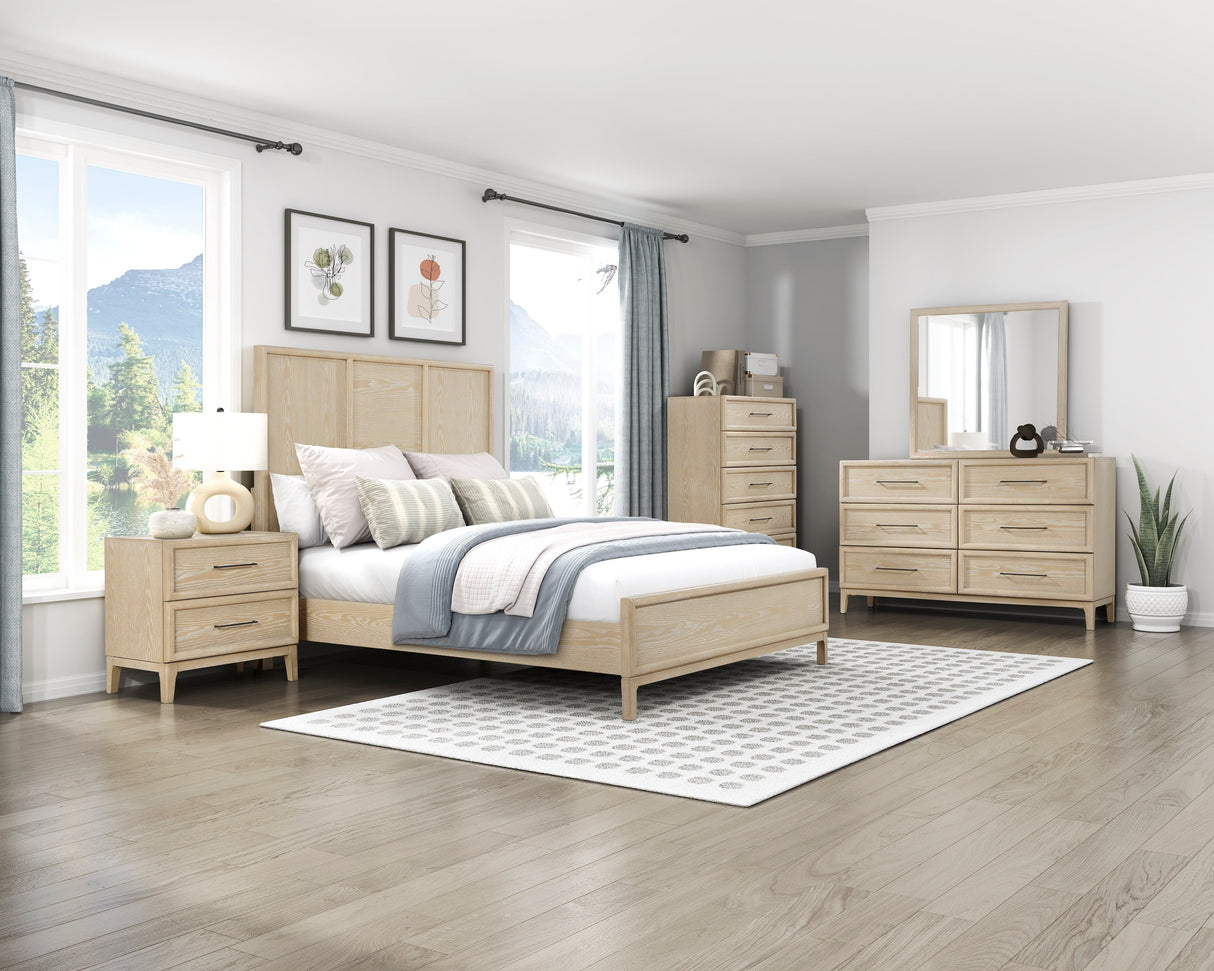 Oakmont Light Brown Mirror by Homelegance at Eve Furniture