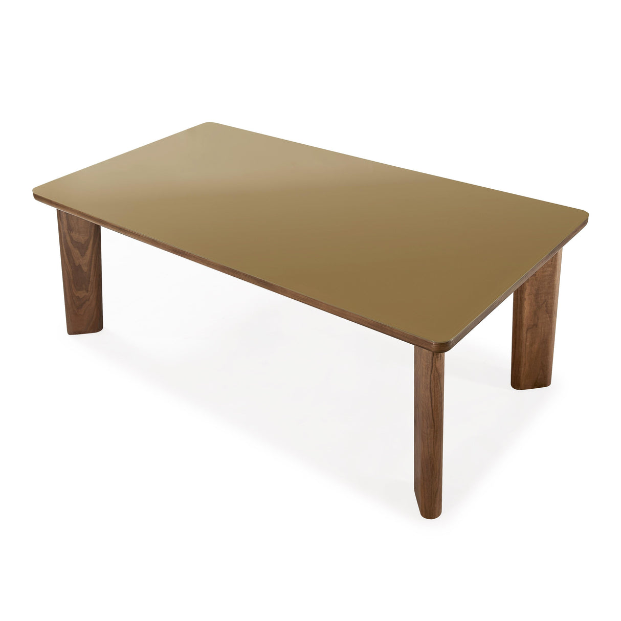 Oani Walnut and Glass 83" Rectangular Dining Table by TOV Furniture at Eve Furniture
