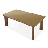Oani Walnut and Glass 83" Rectangular Dining Table by TOV Furniture at Eve Furniture