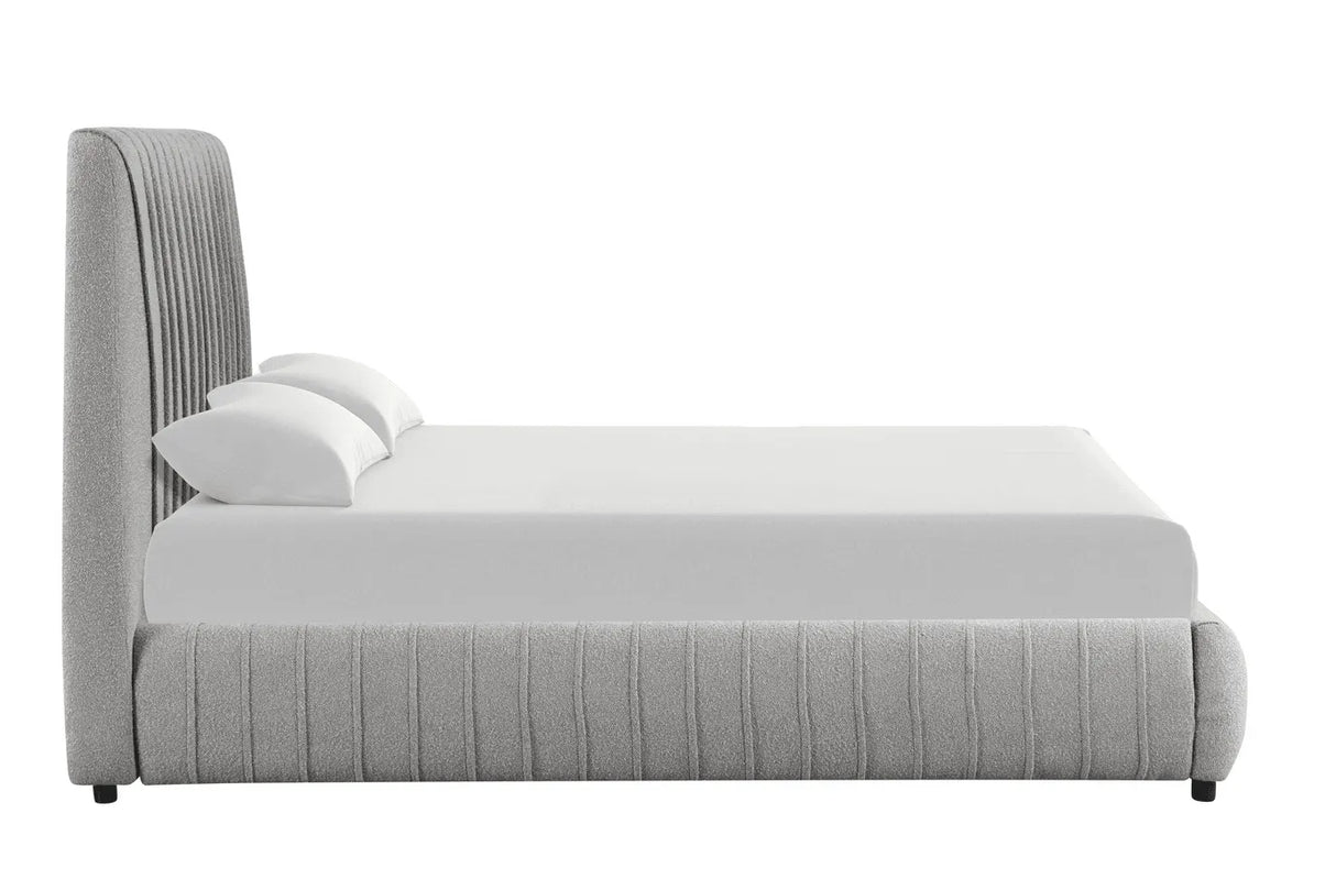 Oasis Grey King Platform Bed by Happy Homes at Eve Furniture