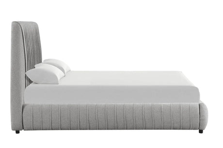 Oasis Grey King Platform Bed by Happy Homes at Eve Furniture