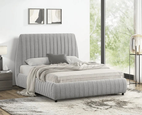 Oasis Grey King Platform Bed by Happy Homes at Eve Furniture