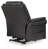 Oatman Carbon Power Lift Recliner by Ashley at Eve Furniture