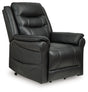 Oatman Carbon Power Lift Recliner by Ashley at Eve Furniture