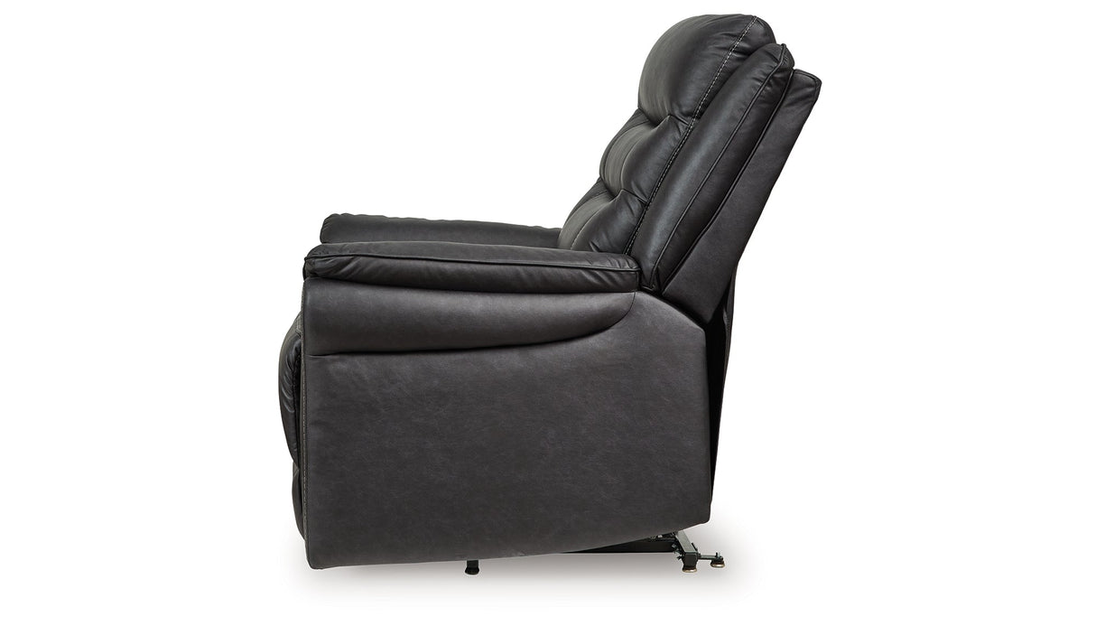 Oatman Carbon Power Lift Recliner by ASHLEY FURNITURE at Eve Furniture