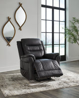 Oatman Carbon Power Lift Recliner by ASHLEY FURNITURE at Eve Furniture