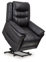 Oatman Carbon Power Lift Recliner by ASHLEY FURNITURE at Eve Furniture