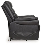 Oatman Carbon Power Lift Recliner by ASHLEY FURNITURE at Eve Furniture