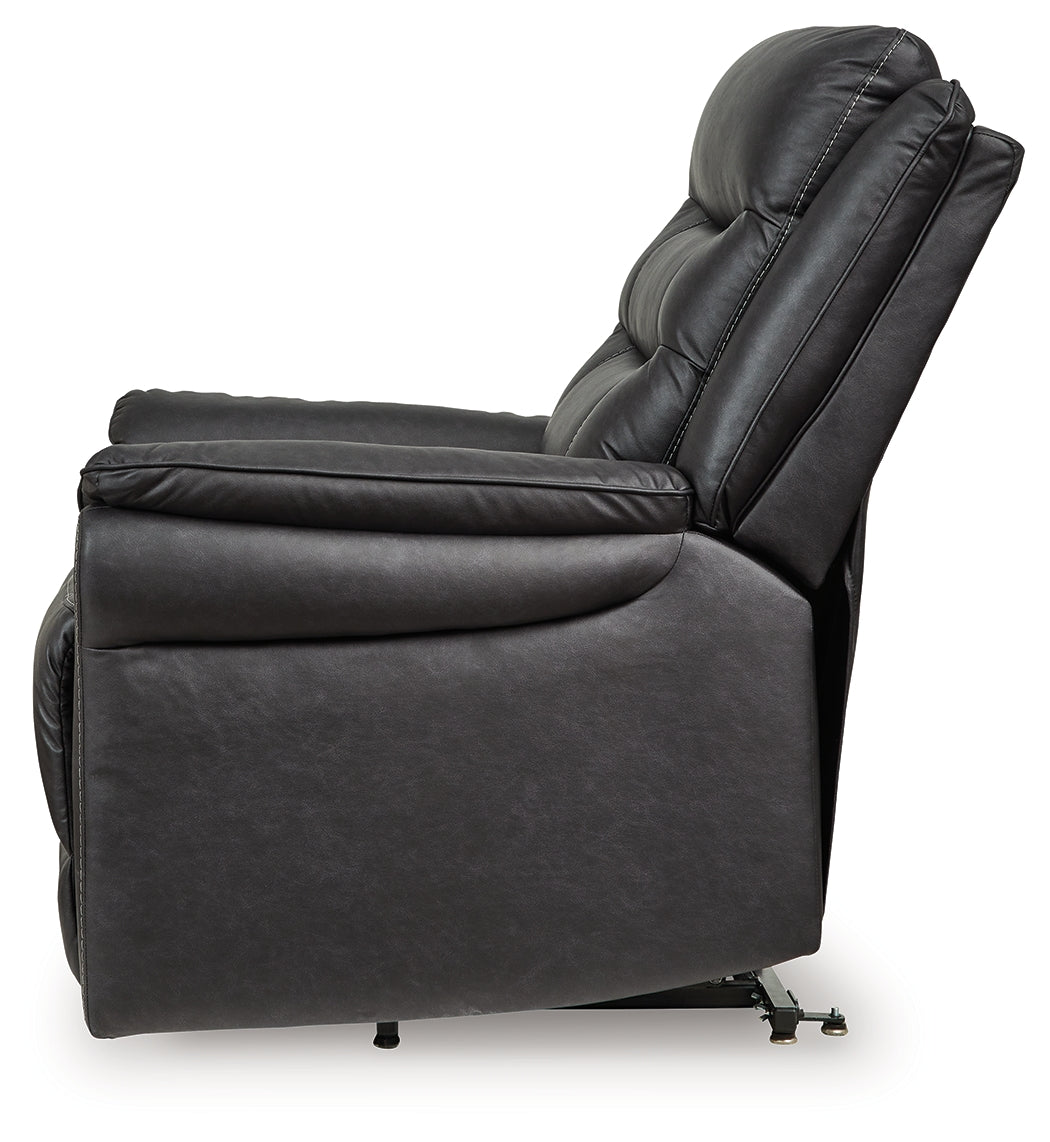 Oatman Carbon Power Lift Recliner by ASHLEY FURNITURE at Eve Furniture