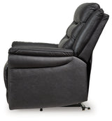 Oatman Carbon Power Lift Recliner by ASHLEY FURNITURE at Eve Furniture