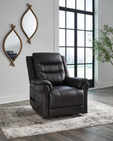 Oatman Carbon Power Lift Recliner by ASHLEY FURNITURE at Eve Furniture