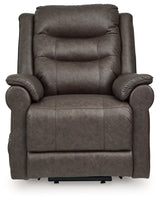 Oatman Umber Power Lift Recliner