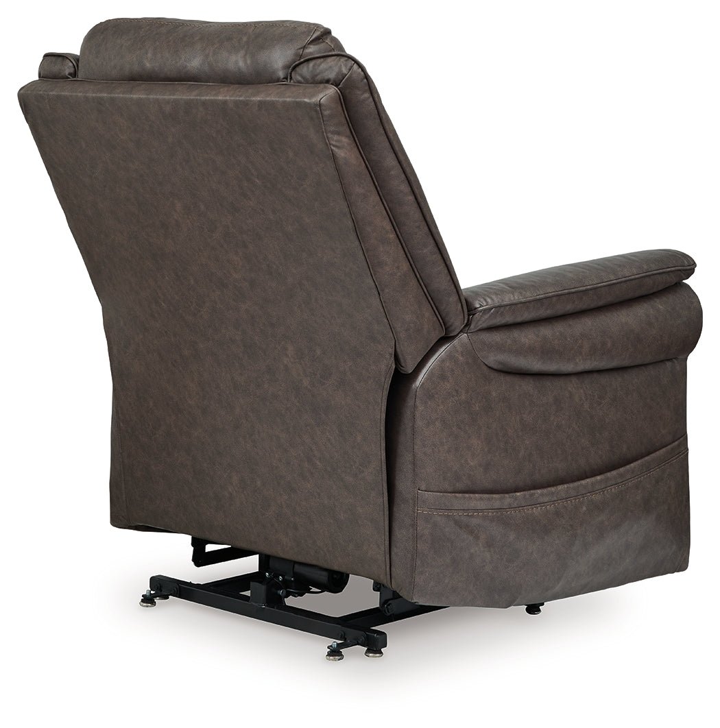 Oatman Umber Power Lift Recliner