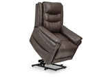Oatman Umber Power Lift Recliner by ASHLEY FURNITURE at Eve Furniture