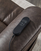Oatman Umber Power Lift Recliner by ASHLEY FURNITURE at Eve Furniture