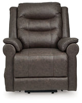 Oatman Umber Power Lift Recliner by ASHLEY FURNITURE at Eve Furniture