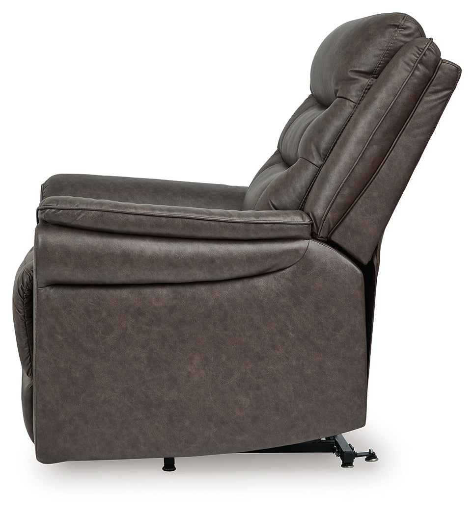 Oatman Umber Power Lift Recliner by ASHLEY FURNITURE at Eve Furniture