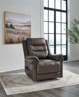 Oatman Umber Power Lift Recliner by ASHLEY FURNITURE at Eve Furniture