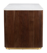 Obeah White & Walnut Desk by Zuomod at Eve Furniture