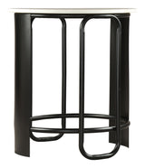 Obel White & Black Side Table by Zuomod at Eve Furniture